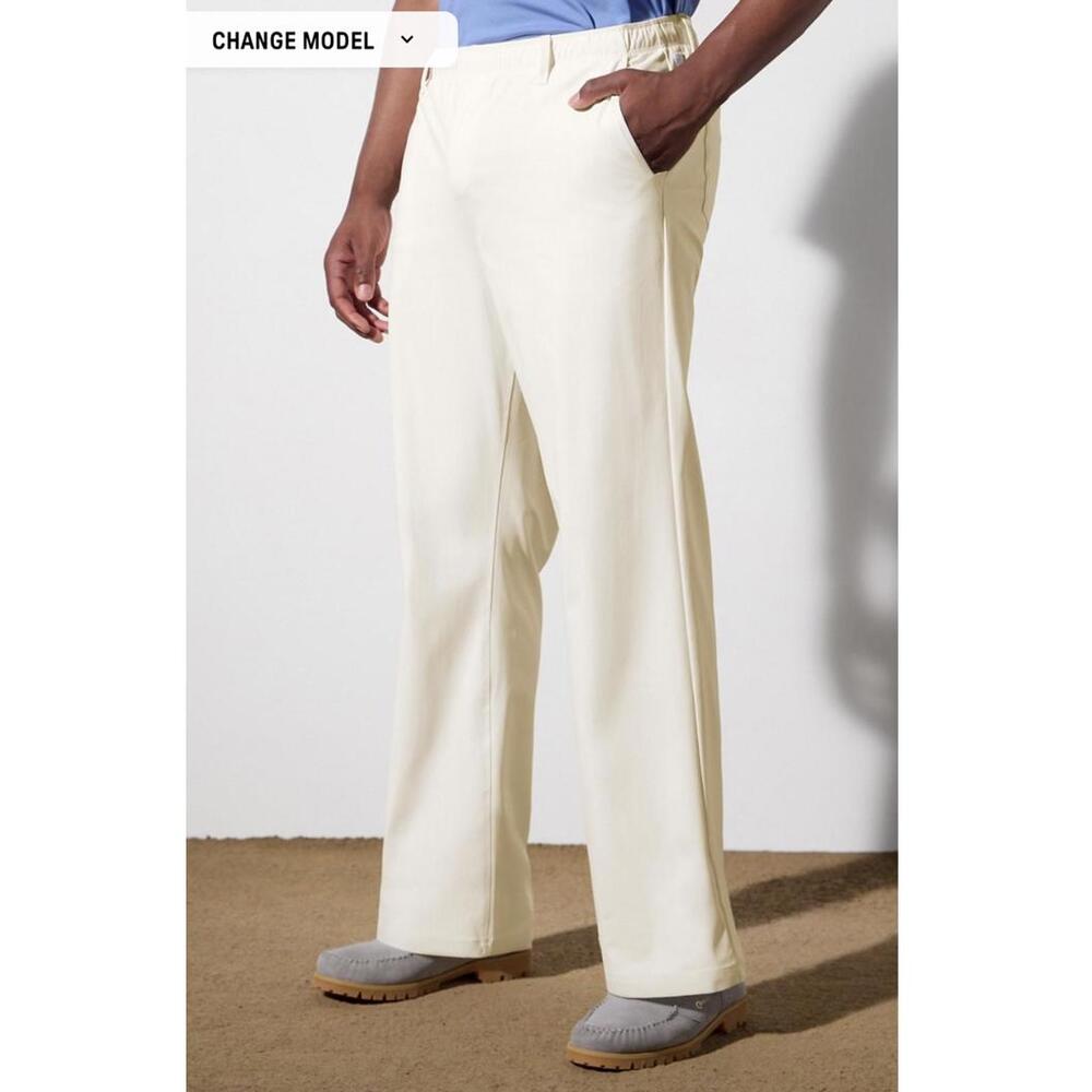 NWT Fabletics The Don Baggy Pull-On Pant Stephen Malbon Coastal Bone XXL
